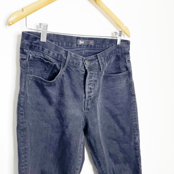 3x1 NYC Mamba Fringe Hem Straight Jeans Black High Rise revolve WOMENS 28 - Picture 4 of 10